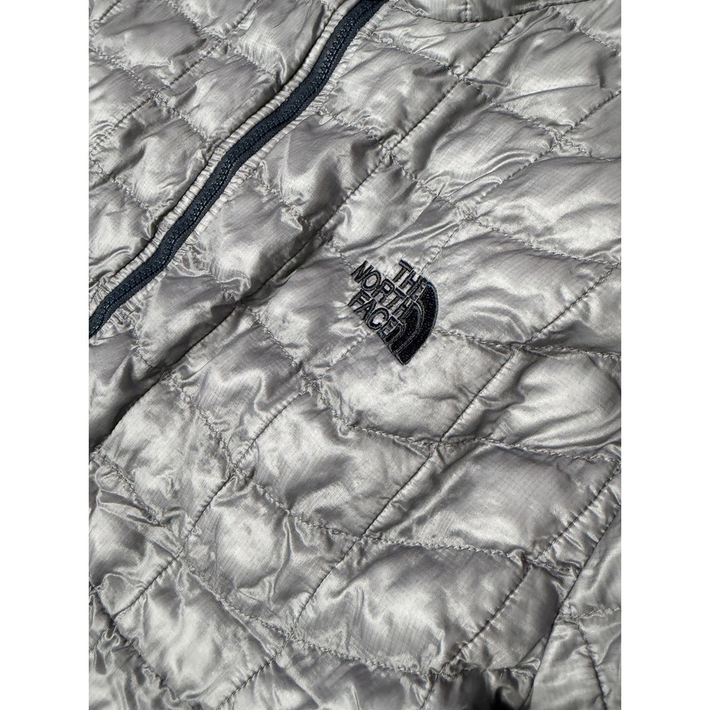 The North Face ThermoBall Quilted Jacket Gray Full Zip Men's Large - Picture 2 of 11